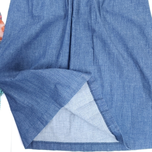 New Anne Klein Denim Short Sleeve Dress Sz 8 - Picture 7 of 11